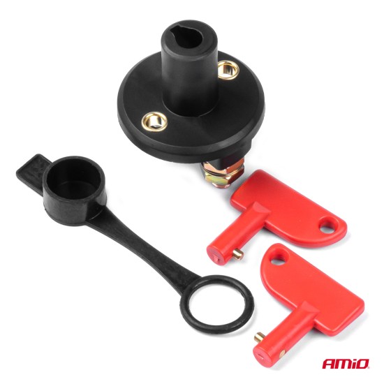 Amio - ΚΕΝΤΡΙΚΟΣ ΔΙΑΚΟΠΤΗΣ ΜΠΑΤΑΡΙΑΣ ΓΕΝΙΚΟΥ ΡΕΥΜΑΤΟΣ (KILLER SWITCH) 150Α 12-24V​ - 1 TEM. (03023/AM)