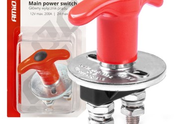 Amio - ΚΕΝΤΡΙΚΟΣ ΔΙΑΚΟΠΤΗΣ ΜΠΑΤΑΡΙΑΣ ΓΕΝΙΚΟΥ ΡΕΥΑΜΤΟΣ 12/24V 200A (KILLER SWITCH) - 1 ΤΕΜ. (03024/AM)