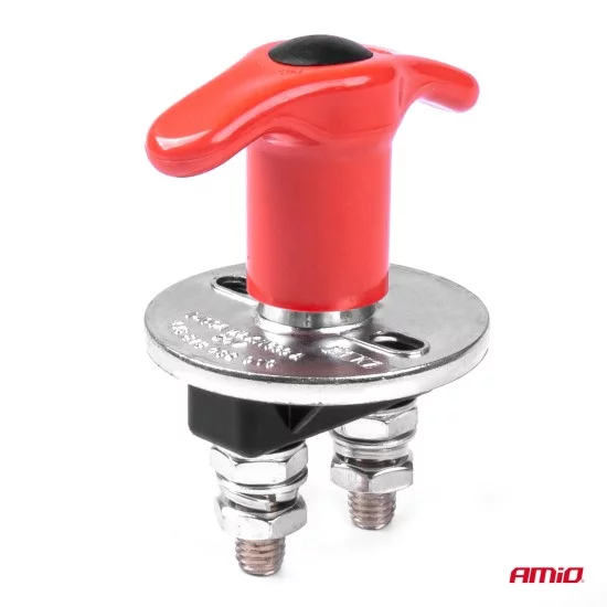 Amio - ΚΕΝΤΡΙΚΟΣ ΔΙΑΚΟΠΤΗΣ ΜΠΑΤΑΡΙΑΣ ΓΕΝΙΚΟΥ ΡΕΥΑΜΤΟΣ 12/24V 200A (KILLER SWITCH) - 1 ΤΕΜ. (03024/AM)