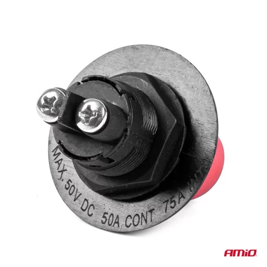 Amio - ΔΙΑΚΟΠΤΗΣ POWER-OFF ΜΠΑΤΑΡΙΑΣ ΓΕΝΙΚΟΥ ΡΕΥΜΑΤΟΣ 12-32V 50A 29mm 3 ΛΕΙΤΟΥΡΓΙΩΝ - 1 ΤΕΜ. (03025/AM)