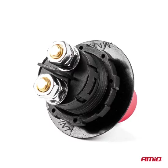 Amio - ΔΙΑΚΟΠΤΗΣ POWER-OFF ΜΠΑΤΑΡΙΑΣ ΓΕΝΙΚΟΥ ΡΕΥΜΑΤΟΣ 12>32V max100A preak 500A 29mm 3 ΛΕΙΤΟΥΡΓΙΩΝ - 1 ΤΕΜ. (03026/AM)