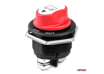 Amio - ΔΙΑΚΟΠΤΗΣ POWER-OFF ΓΕΝΙΚΟΥ ΡΕΥΜΑΤΟΣ ΜΠΑΤΑΡΙΑΣ 12>32V max200A preak1000A 3 ΛΕΙΤΟΥΡΓΙΩΝ - 1 ΤΕΜ. (03027/AM)