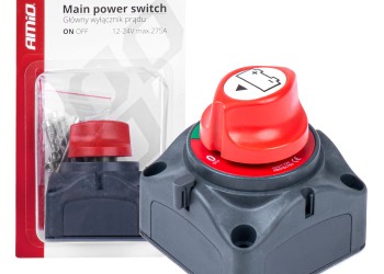 Amio - ΔΙΑΚΟΠΤΗΣ POWER-OFF ΓΕΝΙΚΟΥ ΡΕΥΜΑΤΟΣ ΜΠΑΤΑΡΙΑΣ ΣΕ ΒΑΣΗ 12-24V 275A - 1 ΤΕΜ. (03028/AM)