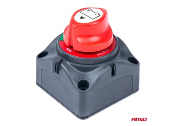 Amio - ΔΙΑΚΟΠΤΗΣ POWER-OFF ΓΕΝΙΚΟΥ ΡΕΥΜΑΤΟΣ ΜΠΑΤΑΡΙΑΣ ΣΕ ΒΑΣΗ 12-24V 275A - 1 ΤΕΜ. (03028/AM)
