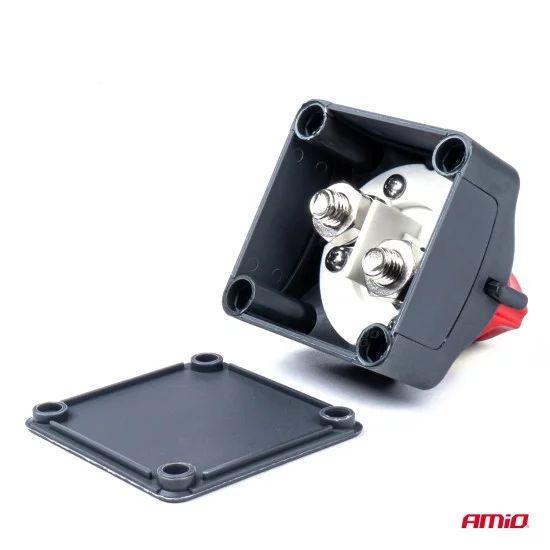 Amio - ΔΙΑΚΟΠΤΗΣ POWER-OFF ΓΕΝΙΚΟΥ ΡΕΥΜΑΤΟΣ ΜΠΑΤΑΡΙΑΣ ΣΕ ΒΑΣΗ 12-24V 275A - 1 ΤΕΜ. (03028/AM)