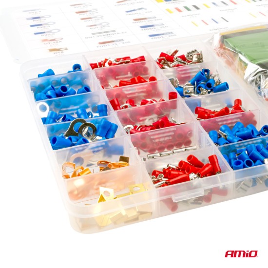 Amio - ΦΙΣΑΚΙΑ/ΣΥΝΔΕΣΜΟΙ/ΑΚΡΟΔΕΚΤΕΣ ΚΑΛΩΔΙΩΝ & ΘΕΡΜΟΣΥΣΤΕΛΛΟΜΕΝΟΙ ΣΩΛΗΝΕΣ/ΜΟΝΩΤΙΚΑ ΚΑΛΩΔΙΩΝ ΚΙΤ - 350 TEM. (03031/AM)