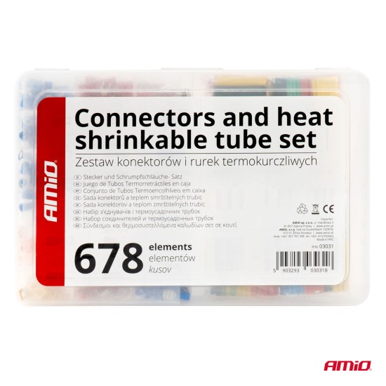 Amio - ΦΙΣΑΚΙΑ/ΣΥΝΔΕΣΜΟΙ/ΑΚΡΟΔΕΚΤΕΣ ΚΑΛΩΔΙΩΝ & ΘΕΡΜΟΣΥΣΤΕΛΛΟΜΕΝΟΙ ΣΩΛΗΝΕΣ/ΜΟΝΩΤΙΚΑ ΚΑΛΩΔΙΩΝ ΚΙΤ - 350 TEM. (03031/AM)
