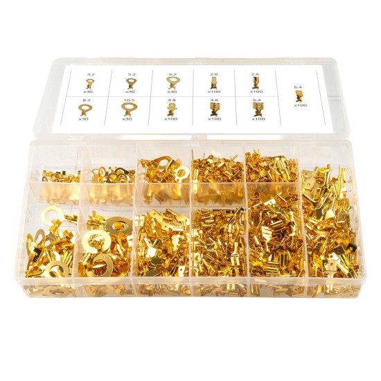 Amio - ΦΙΣΑΚΙΑ/ΑΚΡΟΔΕΚΤΕΣ ΚΑΛΩΔΙΩΝ ΑΡΣΕΝΙΚΑ/ΘΗΛΥΚΑ/ΜΑΤΙΟΥ ΣΕ ΚΑΣΕΤΙΝΑ - 750 ΤΕΜ. (03032/AM)