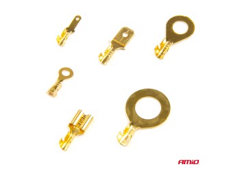 Amio - ΦΙΣΑΚΙΑ/ΑΚΡΟΔΕΚΤΕΣ ΚΑΛΩΔΙΩΝ ΑΡΣΕΝΙΚΑ/ΘΗΛΥΚΑ/ΜΑΤΙΟΥ ΣΕ ΚΑΣΕΤΙΝΑ - 750 ΤΕΜ. (03032/AM)