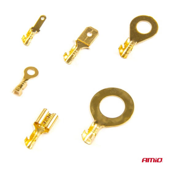 Amio - ΦΙΣΑΚΙΑ/ΑΚΡΟΔΕΚΤΕΣ ΚΑΛΩΔΙΩΝ ΑΡΣΕΝΙΚΑ/ΘΗΛΥΚΑ/ΜΑΤΙΟΥ ΣΕ ΚΑΣΕΤΙΝΑ - 750 ΤΕΜ. (03032/AM)