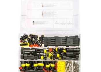 Amio - ΦΙΣ & ΒΥΣΜΑΤΑ ΚΑΛΩΔΙΩΝ 6 ΤΥΠΩΝ 12/24V ΑΡΣΕΝΙΚΑ ΚΑΙ ΘΗΛΥΚΑ ΣΕΤ - 352 ΤΕΜ. (03035/AM)