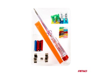Amio - ΑΣΦΑΛΕΙΕΣ ΔΙΑΦΟΡΩΝ ΤΥΠΩΝ ΜΕ ΔΟΚΙΜΑΣΤΙΚΟ ΚΑΤΣΑΒΙΔΙ 6>24V & ΕΡΓΑΛΕΙΟ ΑΦΑΙΡΕΣΗΣ SET - 28 ΤΕΜ. (03036/AM)