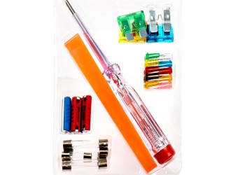 Amio - ΑΣΦΑΛΕΙΕΣ ΔΙΑΦΟΡΩΝ ΤΥΠΩΝ ΜΕ ΔΟΚΙΜΑΣΤΙΚΟ ΚΑΤΣΑΒΙΔΙ 6>24V & ΕΡΓΑΛΕΙΟ ΑΦΑΙΡΕΣΗΣ SET - 28 ΤΕΜ. (03036/AM)