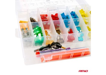 Amio - ΑΣΦΑΛΕΙΕΣ STANDARD/MICRO ΜΕ ΔΟΚΙΜΑΣΤΙΚΟ ΚΑΤΣΑΒΙΔΙ 6-24V & ΕΡΓΑΛΕΙΟ ΑΦΑΙΡΕΣΗΣ SET - 150 ΤΕΜ. (03037/AM)