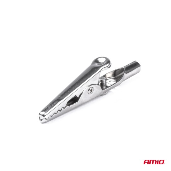 Amio - ΑΚΡΟΔΕΚΤΕΣ (ΚΡΟΚΟΔΕΙΛΑΚΙΑ) ΜΠΑΤΑΡΙΑΣ 5A 50mm ΜΕ ΜΟΝΩΣΗ ΧΩΡΙΣ ΚΑΛΩΔΙΟ - 2 ΤΕΜ. (03045/AM)