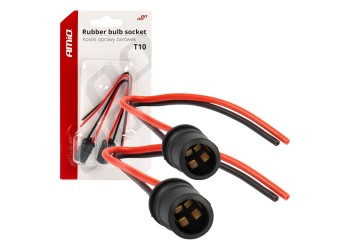 Amio - ΦΙΣΑ 12/24V ΓΙΑ ΛΑΜΠΕΣ T10/ W5W/ W3W/ W16W ME ΚΑΛΩΔΙΟ - 2 ΤΕΜ. (03048/AM)