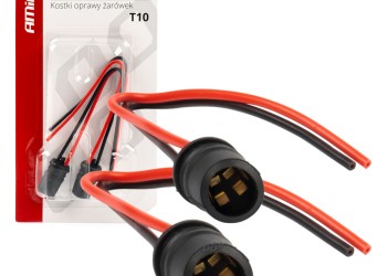Amio - ΦΙΣΑ 12/24V ΓΙΑ ΛΑΜΠΕΣ T10/ W5W/ W3W/ W16W ME ΚΑΛΩΔΙΟ - 2 ΤΕΜ. (03048/AM)
