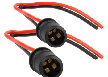 Amio - ΦΙΣΑ 12/24V ΓΙΑ ΛΑΜΠΕΣ T10/ W5W/ W3W/ W16W ME ΚΑΛΩΔΙΟ - 2 ΤΕΜ. (03048/AM)