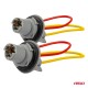 Amio - ΦΙΣΑ 12/24V ΓΙΑ ΛΑΜΠΕΣ T15/W5W/W16W ME ΚΑΛΩΔΙΟ - 2 ΤΕΜ. (03049/AM)