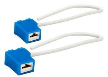 Amio - ΦΙΣΑ ΚΕΡΑΜΙΚΗ ΓΩΝΙΑ 12/24V ΓΙΑ ΛΑΜΠΕΣ ΑΛΟΓΟΝΟΥ H1/H3 ΜΕ ΚΑΛΩΔΙΟ - 2 ΤΕΜ. (03051/AM)