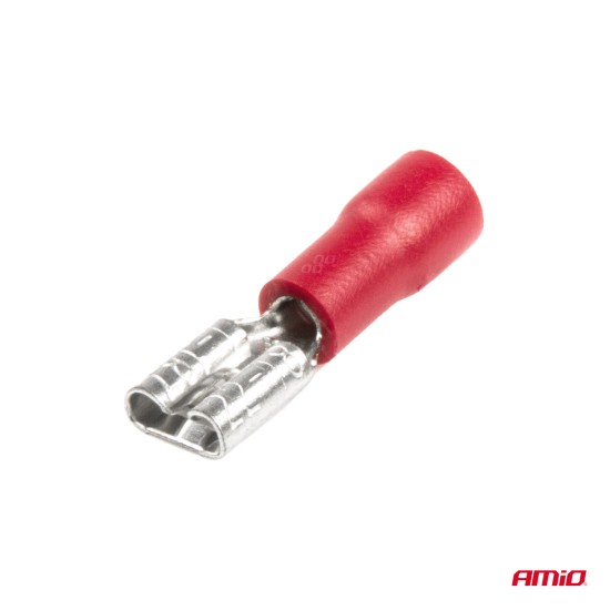 Amio - ΦΙΣΑΚΙΑ ΘΗΛΥΚΑ ΚΟΚΚΙΝΑ FDD1 1,25-187 /10A/ 5,6mm ΑΜΟ - 10 ΤΕΜ. (03061/AM)