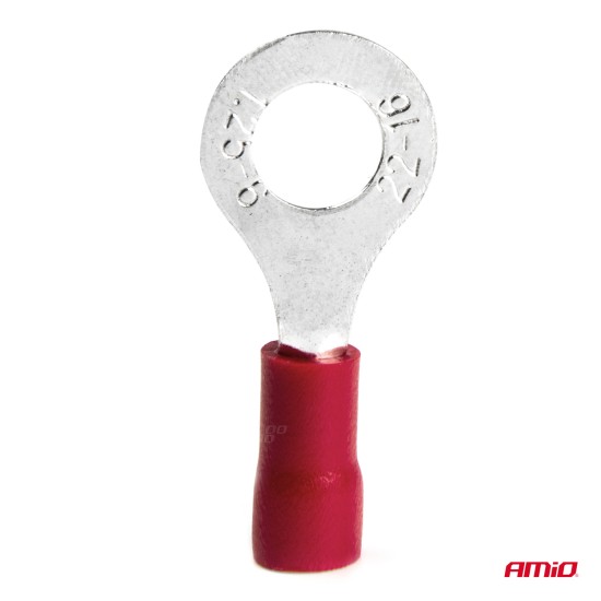 Amio - ΦΙΣΑΚΙΑ ΔΑΧΤΥΛΙΔΙ ΚΟΚΚΙΝΑ RV1.25-6 / 6.5mm - 10 ΤΕΜ. (03078/AM)