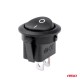 Amio - ΔΙΑΚΟΠΤΗΣ ON/OFF 2 ΕΠΑΦΩΝ 12V 20A ΣΤΡΟΓΓΥΛΟΣ Φ20mm ΜΑΥΡΟΣ - 1 τεμ. (03083/AM)