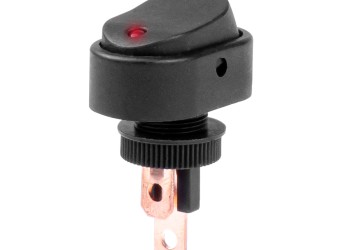 Amio - ΔΙΑΚΟΠΤΗΣ ON/OFF 3 ΕΠΑΦΩΝ ΜΕ LED ΚΟΚΚΙΝΟ12/24V Φ12mm 30A ΜΕ ΣΠΕΙΡΩΜΑ ΟΒΑΛ - 1 ΤΕΜ. (03089/AM)