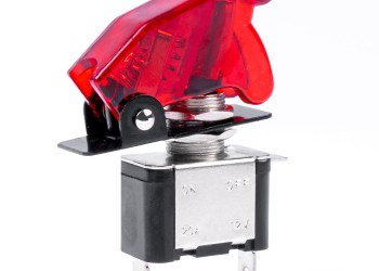 Amio - ΔΙΑΚΟΠΤΗΣ ΑΕΡΟΠΟΡΙΚΟΥ ΤΥΠΟΥ 2 ΘΕΣΕΩΝ ΜΕ ΚΟΚΚΙΝΟ ΚΑΠΑΚΙ & ΦΩΣ LED 12-24V - 1 TEM. (03095/AM)