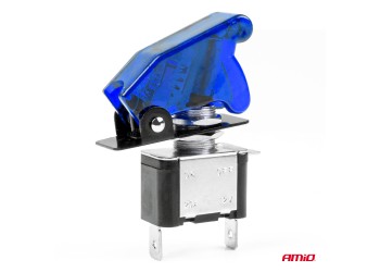 Amio - ΔΙΑΚΟΠΤΗΣ ΑΕΡΟΠΟΡΙΚΟΥ ΤΥΠΟΥ 2 ΘΕΣΕΩΝ ΜΕ ΜΠΛΕ ΚΑΠΑΚΙ & ΦΩΣ LED 12-24V - 1 TEM. (03096/AM)