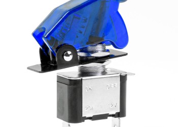 Amio - ΔΙΑΚΟΠΤΗΣ ΑΕΡΟΠΟΡΙΚΟΥ ΤΥΠΟΥ 2 ΘΕΣΕΩΝ ΜΕ ΜΠΛΕ ΚΑΠΑΚΙ & ΦΩΣ LED 12-24V - 1 TEM. (03096/AM)