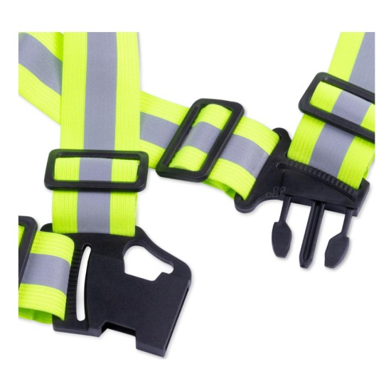 Amio - ΖΩΝΗ ΑΣΦΑΛΕΙΑΣ ΑΝΑΚΛΑΣΤΙΚΗ ΜΕ ΧΙΑΣΤΙ ΤΙΡΑΝΤΕΣ ΦΩΣΦΟΡΙΖΕ/ΠΟΛΥΕΣΤΕΡΙΚΟ - 1 TEM. (03104/AM)