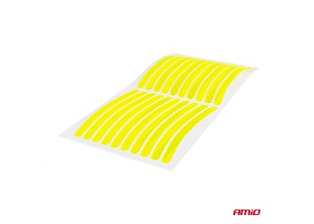 Amio - ΔΙΑΚΟΣΜΗΤΙΚΑ ΑΝΑΚΛΑΣΤΙΚΑ ΑΥΤΟΚΟΛΛΗΤΑ ΓΙΑ ΖΑΝΤΕΣ MOTO & ΑΥΤΟΚΙΝΗΤΩΝ ΦΩΣΦΟΡΙΖΕ ΚΙΤΡΙΝΑ 10x0,7cm - 20 TEM. (03112/AM)