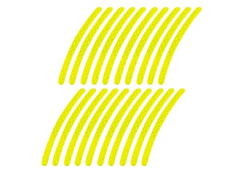 Amio - ΔΙΑΚΟΣΜΗΤΙΚΑ ΑΝΑΚΛΑΣΤΙΚΑ ΑΥΤΟΚΟΛΛΗΤΑ ΓΙΑ ΖΑΝΤΕΣ MOTO & ΑΥΤΟΚΙΝΗΤΩΝ ΦΩΣΦΟΡΙΖΕ ΚΙΤΡΙΝΑ 10x0,7cm - 20 TEM. (03112/AM)