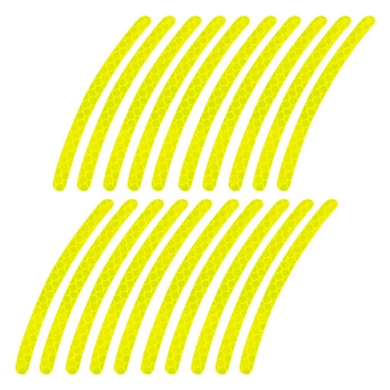 Amio - ΔΙΑΚΟΣΜΗΤΙΚΑ ΑΝΑΚΛΑΣΤΙΚΑ ΑΥΤΟΚΟΛΛΗΤΑ ΓΙΑ ΖΑΝΤΕΣ MOTO & ΑΥΤΟΚΙΝΗΤΩΝ ΦΩΣΦΟΡΙΖΕ ΚΙΤΡΙΝΑ 10x0,7cm - 20 TEM. (03112/AM)