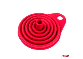 Amio - ΧΩΝΙ ΣΙΛΙΚΟΝΗΣ ΠΤΥΣΣΟΜΕΝΟ 85cm ΚΟΚΚΙΝΟ ΧΡΩΜΑ - 1 ΤΕΜ. (03113/AM)