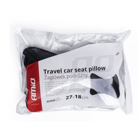 Amio - ΜΑΞΙΛΑΡΙ ΜΕΣΗΣ ΚΑΘΙΣΜΑΤΟΣ CSH-07 ΔΕΡΜΑΤΙΝΗ ΜΑΥΡΟ 17x24cm - 1 TEM. (03130/AM)