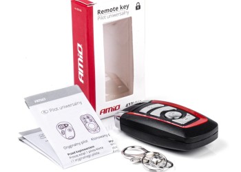 Amio - ΤΗΛΕΧΕΙΡΙΣΤΗΡΙΟ ΓΕΝΙΚΗΣ ΧΡΗΣΗΣ 4 ΚΑΝΑΛΙΩΝ (ΚΩΔΙΚΟΣ 433.92 MHz) ΜΑΥΡΟ/ΚΟΚΚΙΝΟ - 1 TEM. (03143/AM)