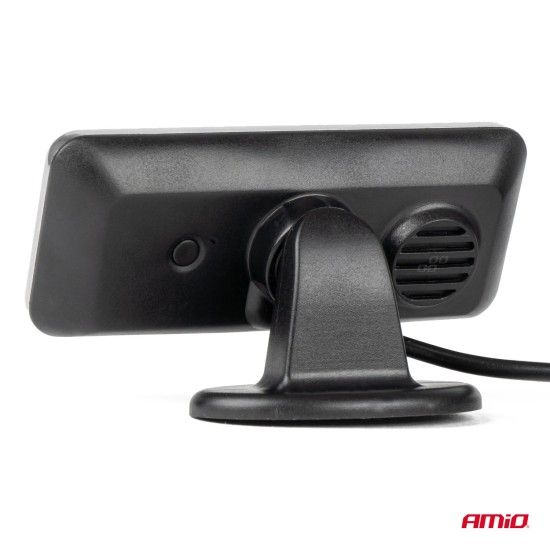 Amio - ΣΥΣΤΗΜΑ ΠΑΡΚΑΡΙΣΜΑΤΟΣ 12V ΜΕ 8 ΑΙΣΘΗΤΗΡΕΣ ΣΕ ΜΑΥΡΟ ΧΡΩΜΑ 21,5mm ΜΕ BUZZER (ΗΧΟ) ΚΑΙ ΟΘΟΝΗ LED 3D - 1 τεμ. (03191/AM)
