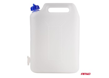 Amio - ΜΠΕΤΟΝΙ ΝΕΡΟΥ 10lt ΟΡΙΖΟΝΤΙΑΣ ΧΡΗΣΗΣ ΠΛΑΣΤΙΚΟ ΛΕΥΚΟ ΜΕ ΒΡΥΣΑΚΙ 27x11x38cm - 1 τεμ. (03202/AM)