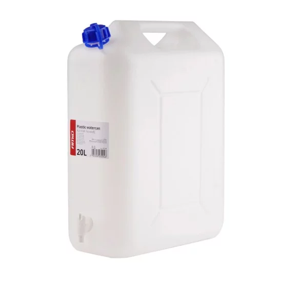 Amio - ΜΠΕΤΟΝΙ ΝΕΡΟΥ 20L ΟΡΙΖΟΝΤΙΑΣ ΧΡΗΣΗΣ ΠΛΑΣΤΙΚΟ ΛΕΥΚΟ ΜΕ ΒΡΥΣΑΚΙ 34cm x 15cm x 45cm - 1 TEM. (03204/AM)