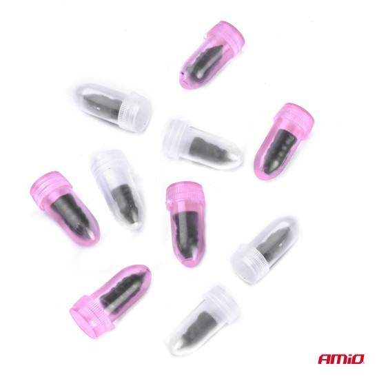 Amio - ΚΙΤ ΕΠΙΔΙΟΡΘΩΣΗΣ ΕΛΑΣΤΙΚΩΝ ΜΕ ΒΙΔΕΣ ΑΠΟ ΚΑΟΥΤΣΟΥΚ (1,2x0,4cm/0,9x0,2cm) - 10 TEM. (03227/AM)