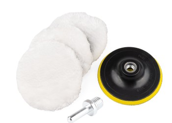 Amio - ΣΦΟΥΓΓΑΡΙΑ ΓΥΑΛΙΣΜΑΤΟΣ VELCRO ΜΕ ΔΙΣΚΟ ΤΡΙΒΕΙΟΥ ΓΙΑ ΔΡΑΠΑΝΑ 125mm ΚΑΙ ΑΝΤΑΠΤΟΡΑΣ Μ14 - 3 TEM. (03236/AM)