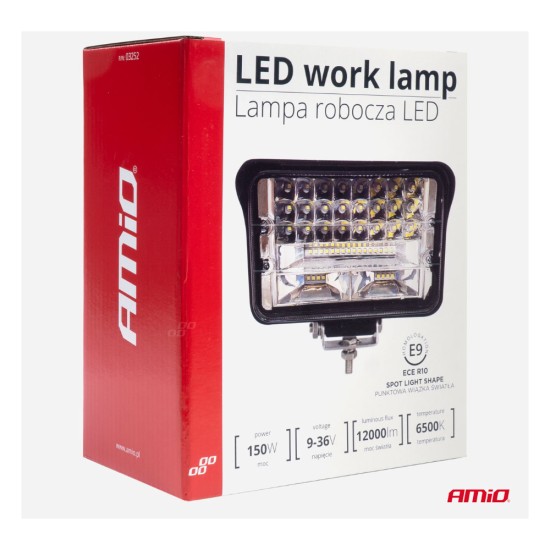 Amio - ΠΡΟΒΟΛΕΑΣ ΕΡΓΑΣΙΑΣ WORKING LAMP LED 50xSMD 150W 9-36V 12000lm 6500K 170x110x60mm AWL41 - 1 TEM. (03252/AM)