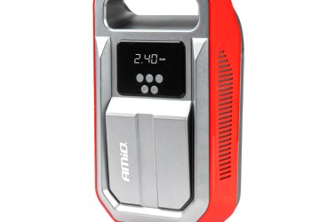 Amio - ΚΟΜΠΡΕΣΕΡ ΑΕΡΑ ΕΛΑΣΤΙΚΩΝ 12V 120W 140psi 10bar ΜΕ ΦΙΣ ΑΝΑΠΤΗΡΑ LED ΦΑΚΟ ΚΑΙ ΟΘΟΝΗ LCD - 1 TEM. (03268/AM)