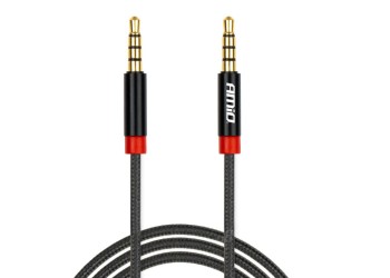 Amio - ΚΑΛΩΔΙΟ ΣΥΝΔΕΣΗΣ AUX MINI JACK>JACK 3,5mm 100cm - 1 TEM. (03269/AM)