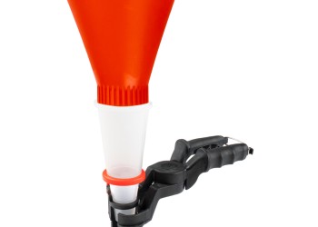 Amio - ΧΩΝΙ ΠΛΗΡΩΣΗΣ ΛΑΔΙΟΥ ΜΕ ΡΥΘΜΙΖΟΜΕΝΗ ΛΑΒΗ ΣΤΕΡΕΩΣΗΣ & ΔΙΑΦΑΝΟ ΘΑΛΑΜΟ 125mm (ΥΛΙΚΟ ΝΑΥΛΟΝ/PP) - 1 TEM. (03278/AM)