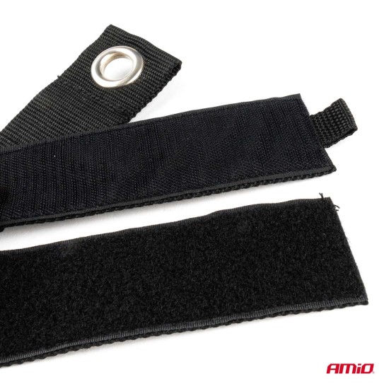 Amio - ΙΜΑΝΤΑΣ VELCRO ΓΙΑ ΣΤΗΡΙΞΗ ΠΡΟΙΟΝΤΩΝ ΣΕ ΠΟΡΤ ΜΠΑΓΚΑΖ 63X5cm ΣΕ ΜΑΥΡΟ ΧΡΩΜΑ - 1 TEM. (03284/AM)