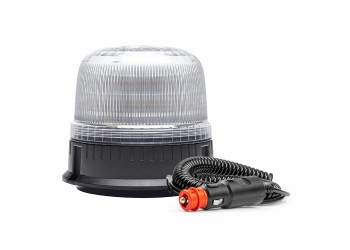 Amio - ΦΑΡΟΣ DIAMONT W25M ΜΕ ΛΕΥΚΟ ΚΑΠΑΚΙ 12/24V 24xSMD LED ΠΟΡΤΟΚΑΛΙ ΜΑΓΝΗΤΙΚΟΣ ΦΙΣ ΑΝΑΠΤΗΡΑ 131x126mm - 1 ΤΕΜ. (03340/AM)