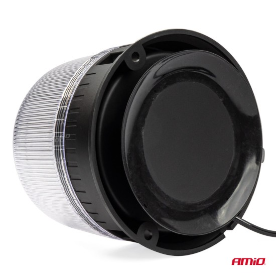 Amio - ΦΑΡΟΣ DIAMONT W25M ΜΕ ΛΕΥΚΟ ΚΑΠΑΚΙ 12/24V 24xSMD LED ΠΟΡΤΟΚΑΛΙ ΜΑΓΝΗΤΙΚΟΣ ΦΙΣ ΑΝΑΠΤΗΡΑ 131x126mm - 1 ΤΕΜ. (03340/AM)